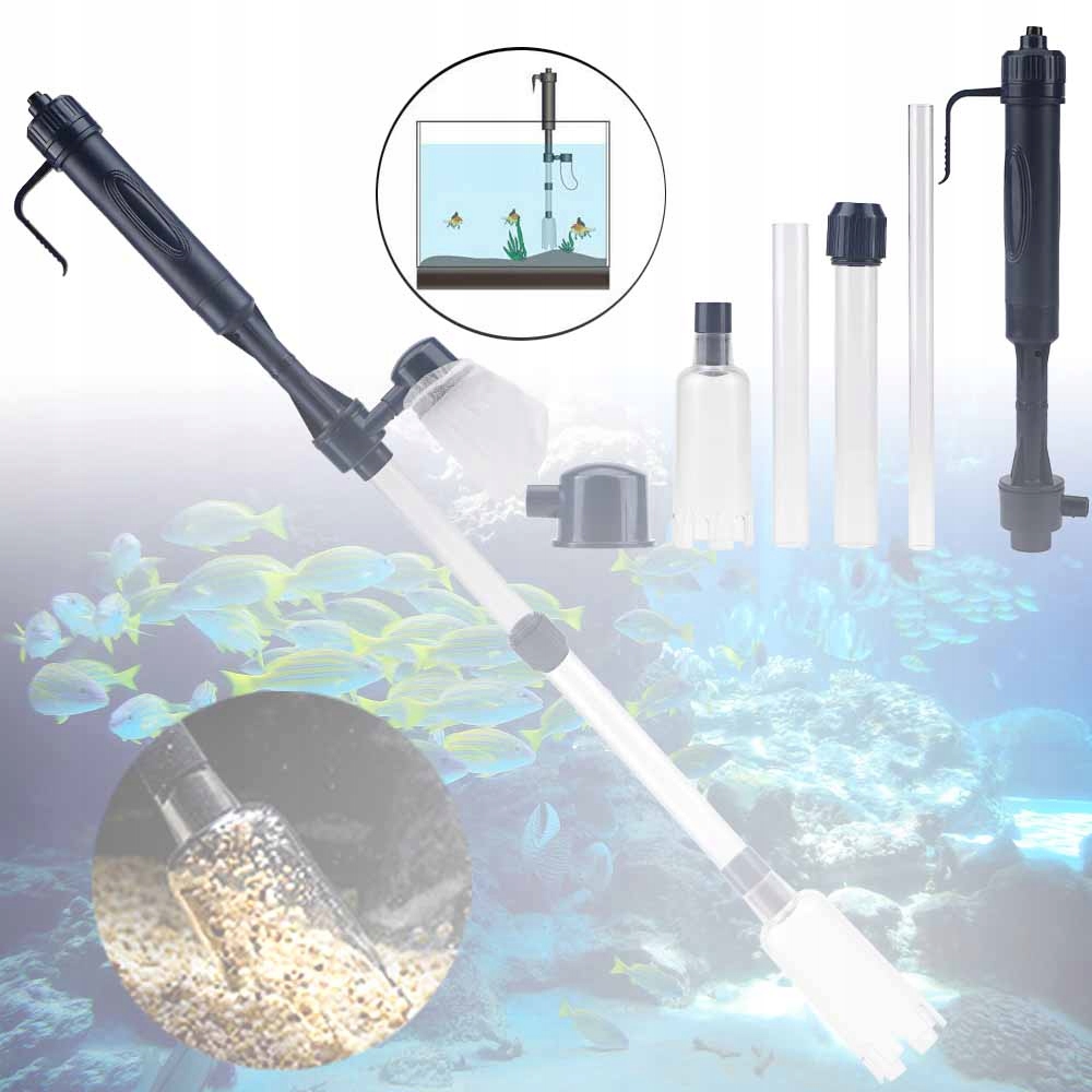 Vysavač Do Akvária S Nastavitelnou Výškou A Sifonem
