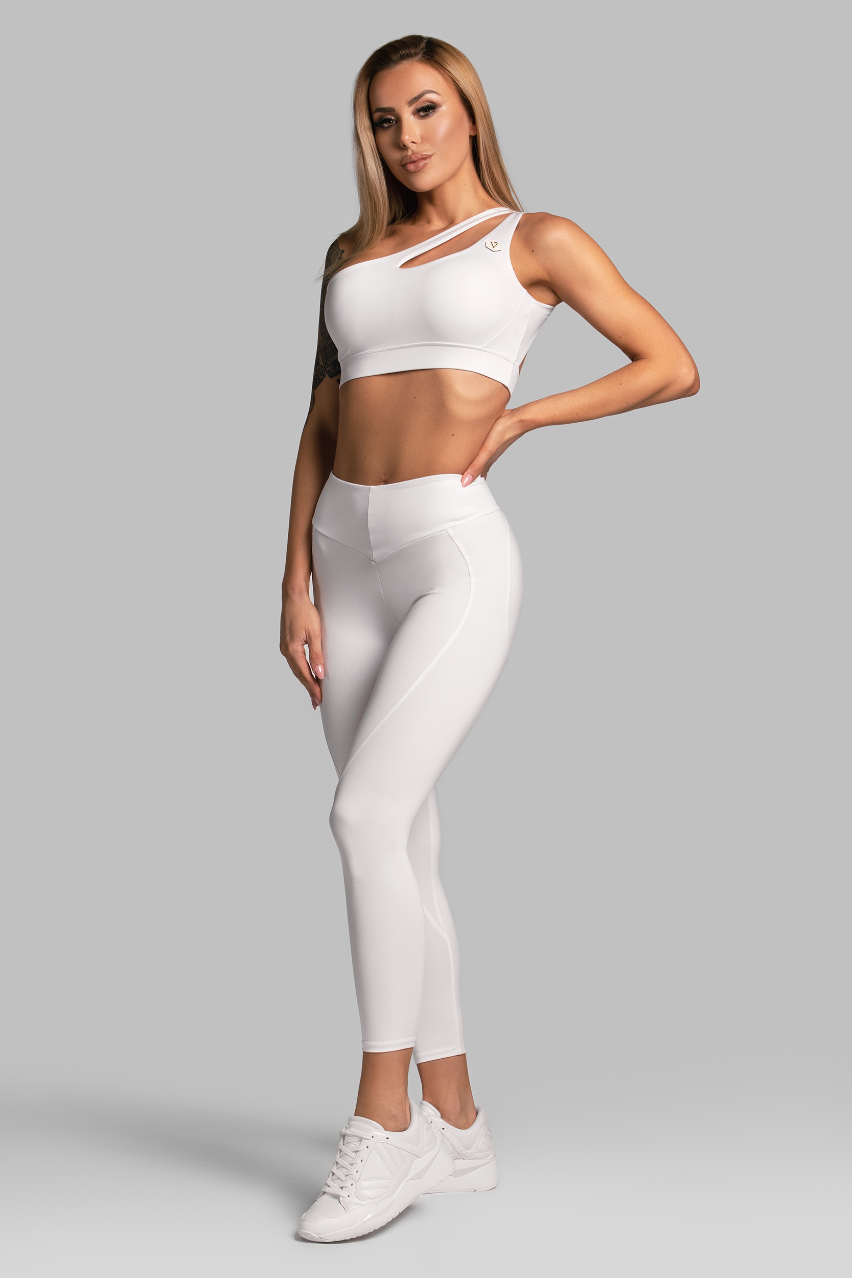 Ivy premium top, bílá fitness podprsenka S%%