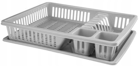 

Szara Suszarka Ociekacz Do Naczyń Z Tacką Sztućce