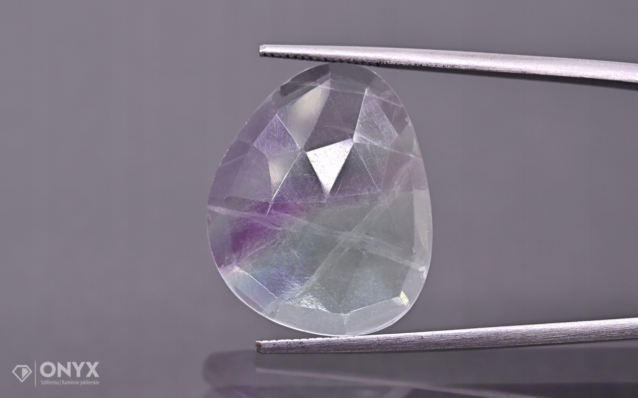 Fluorit fazetovaná nepravidelná růžice 22x18 mm