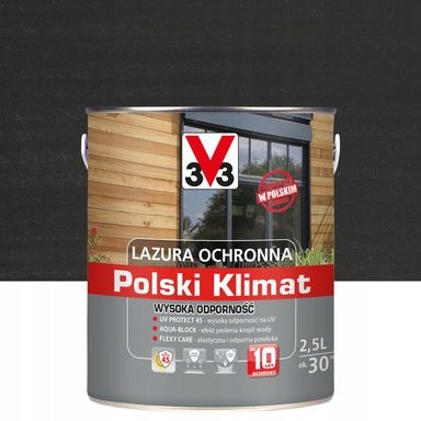 LAZURA V33 POLSKI KLIMAT 10 LAT 2,5L ANTRACYT