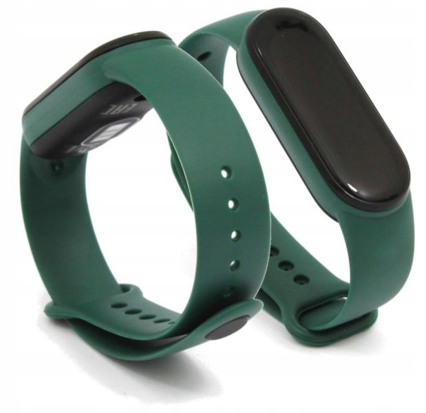 

Opaska / pasek Silikon do Xiaomi Mi Band 5/6 zielo