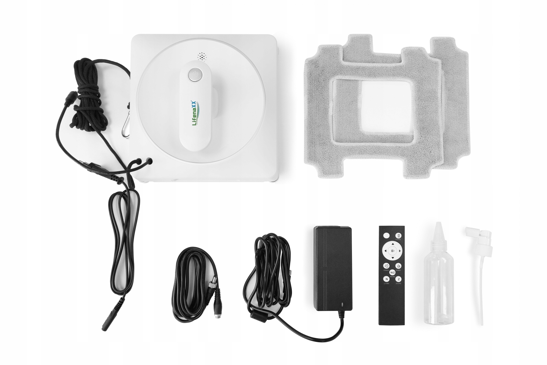 Robotický čistič oken Deluxe LifenaXX LX-047 4500Pa, sada příslušenství Outlet