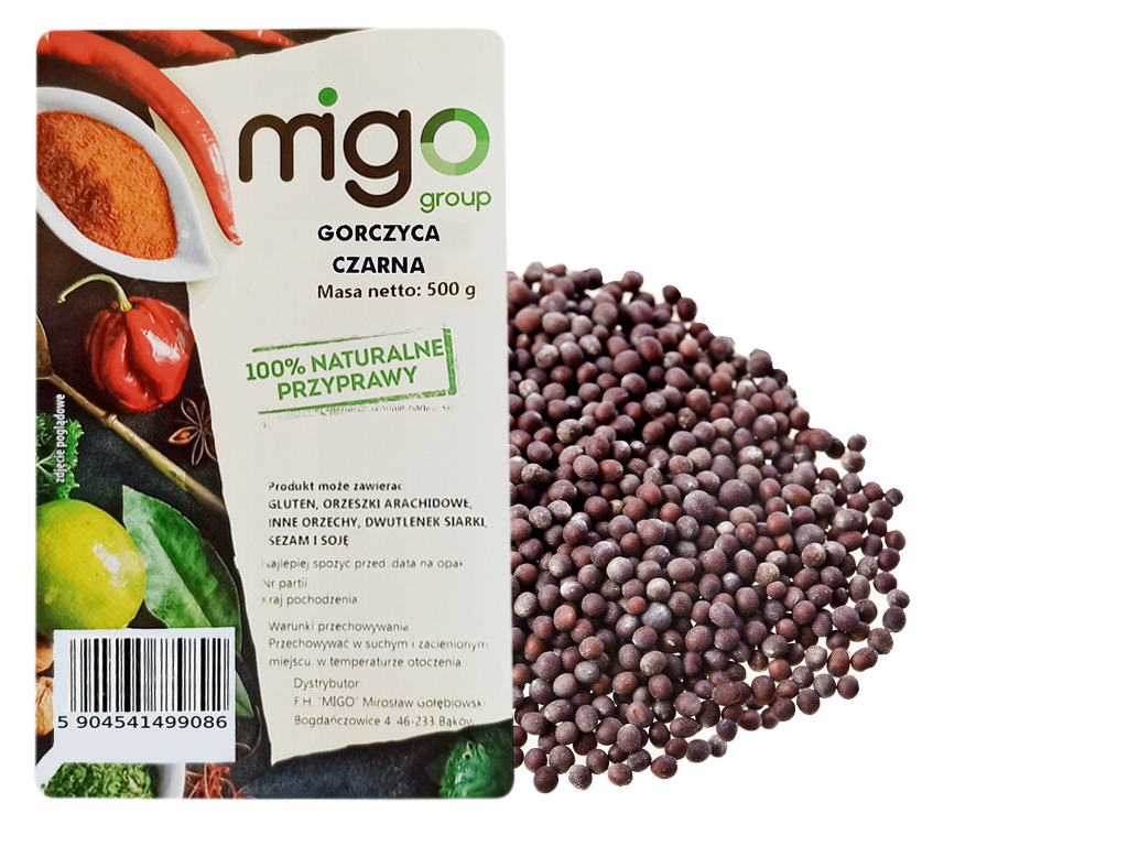 GORCZYCA Czarna, ziarno - 500g - MIGOgroup