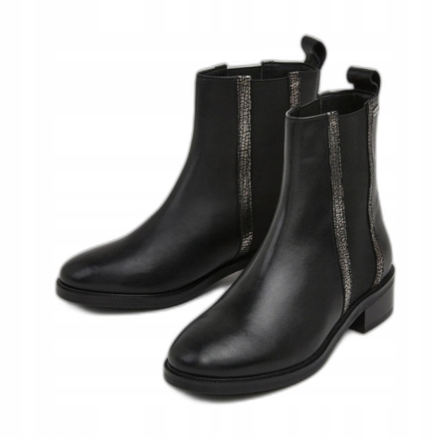 Pepe Jeans Černé Kotníkové Boty Nad Kotník Z Přírodní Kůže 37 Awf