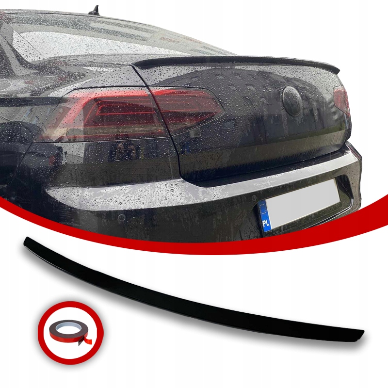 Passat B8 Letka Spoiler Sedan Černý Lesk