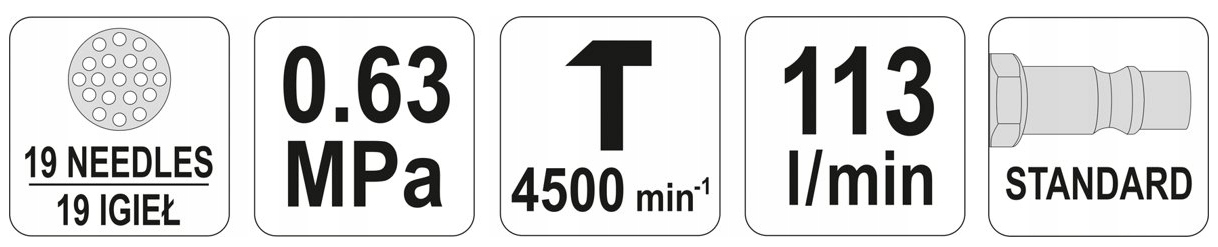 YATO MŁOTEK PNEUMATYCZNY Igłowy do rdzy spawów Marka Yato