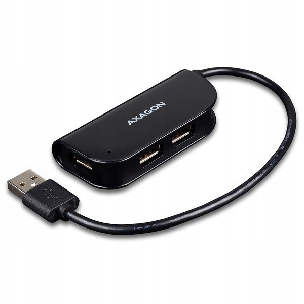 Axagon Hub HUE-X4B 4-portowy Usb 2.0 kabel 20cm Cz