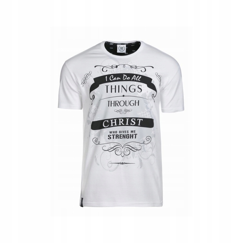 

Koszulka męska biała I Can Do All Things rozm. XL
