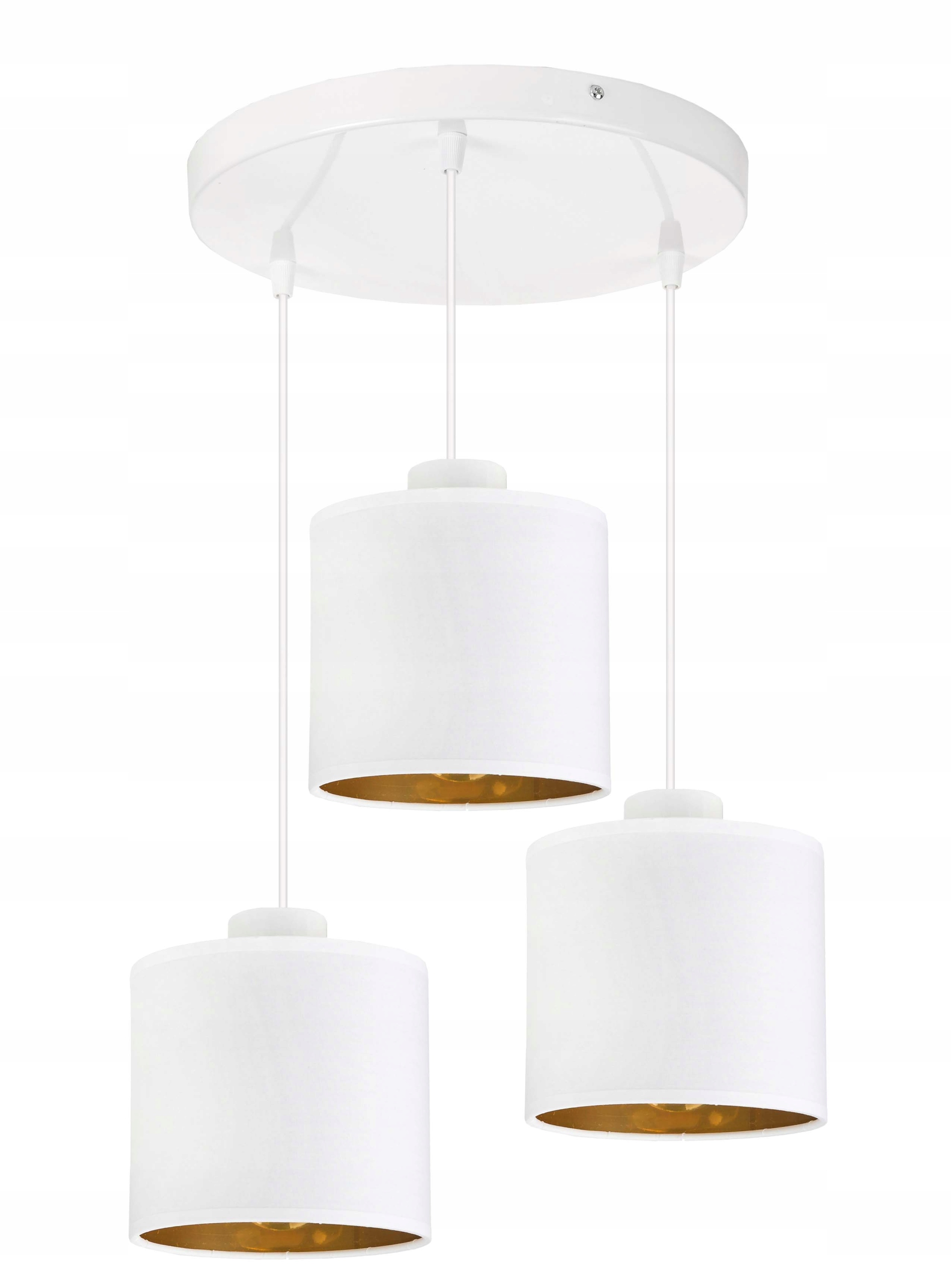 Závěsná Lampa Zwis stropní lustr Abażur zlatý