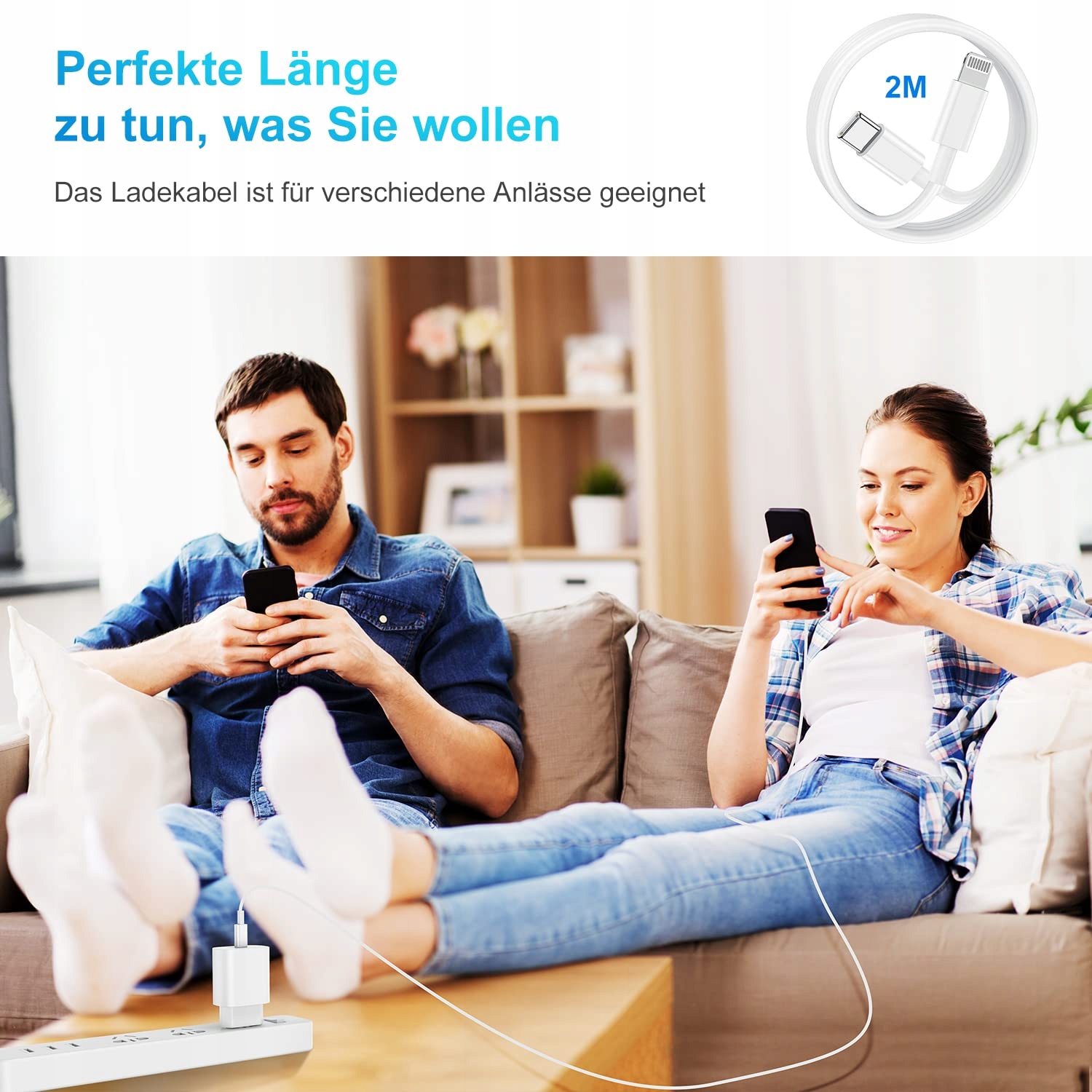 APPLE Ładowarka Szybka 20W USB C Kabel Lightning 2M iPhone iPad — miniatura 7