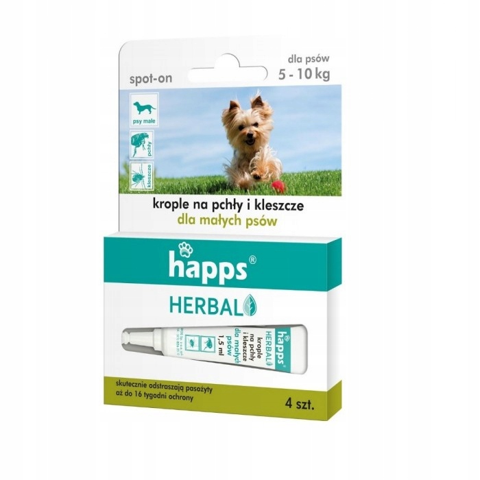 

Bros Krople Dla Psa Małego 4x1,5ml Pchły Kleszcze