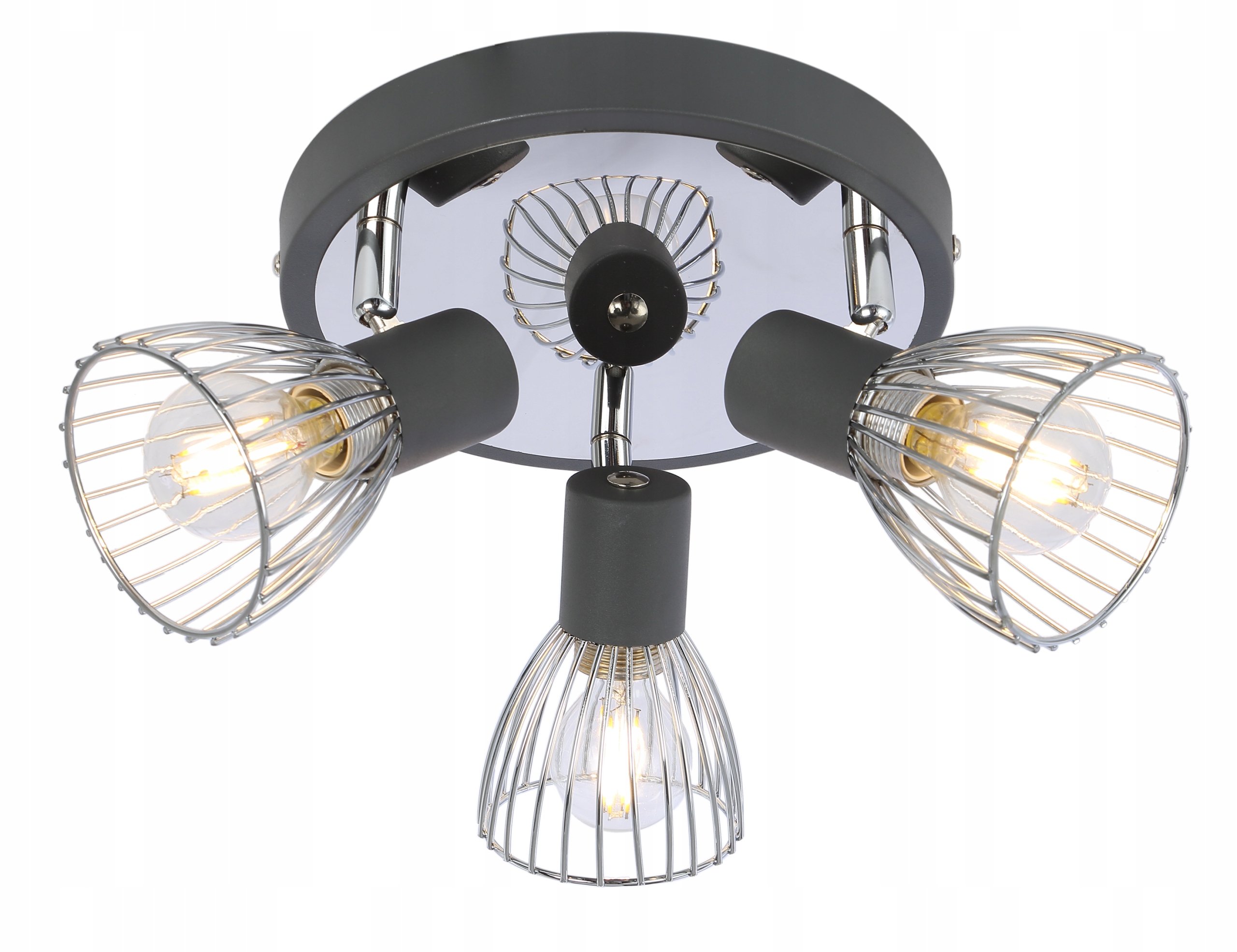Stropní svítidlo černá chrom 3XE14 Modo Candellux