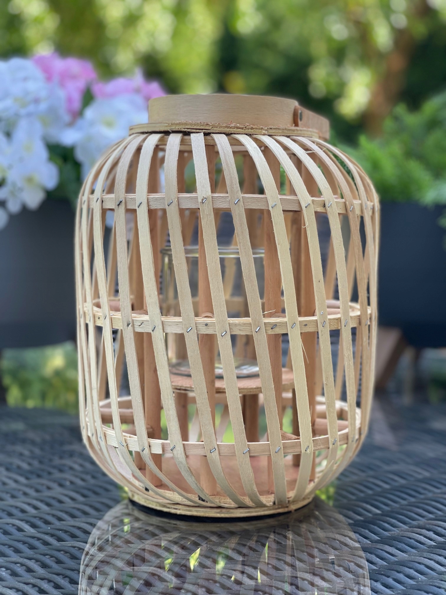 LATARENKA BAMBUSOWA DUŻY LAMPION ŚWIECZNIK BAMBUS Rodzaj lampion