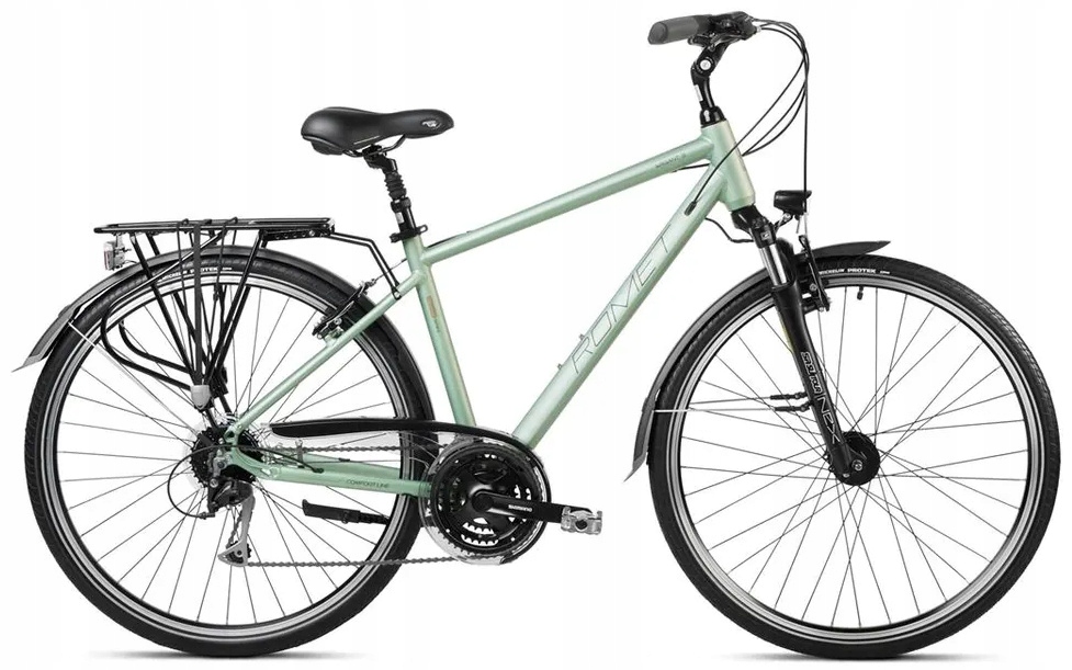 Rower trekkingowy męski Romet Wagant 5 28 L(21") zielono-brązowy