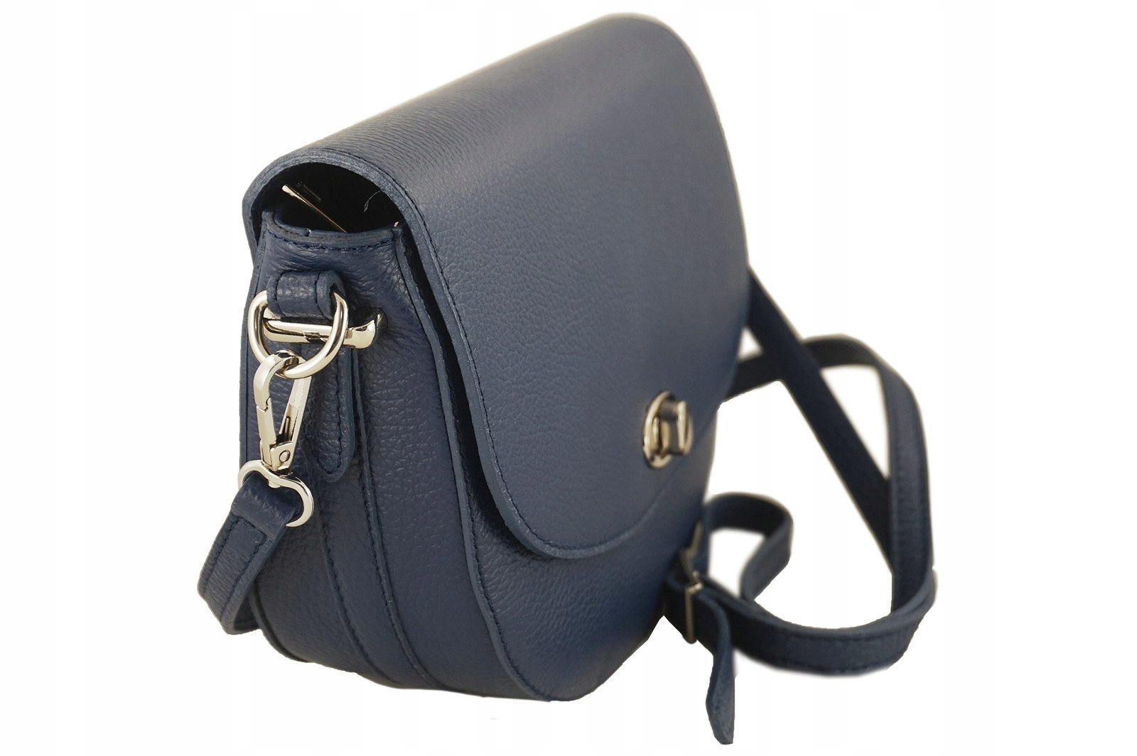 Listonoszka z ozdobnym zapięciem - Granatowa jasna Płeć kobieta