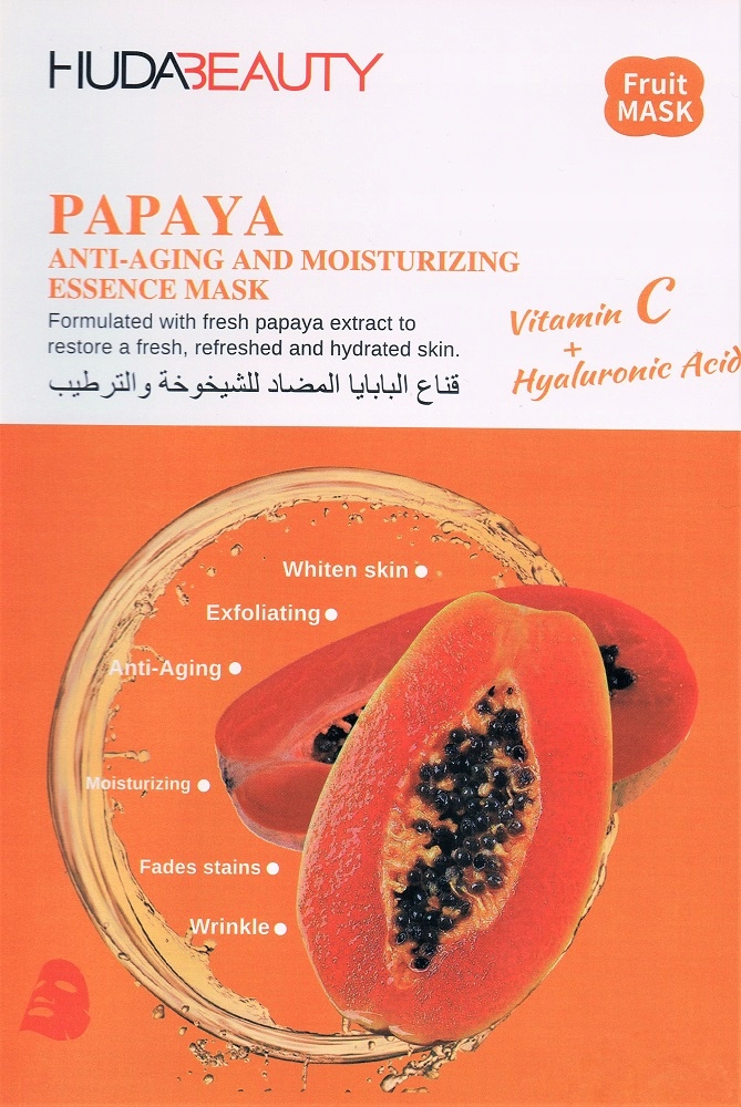 

Huda Beauty Maseczka odżywcza w płachcie Papaja