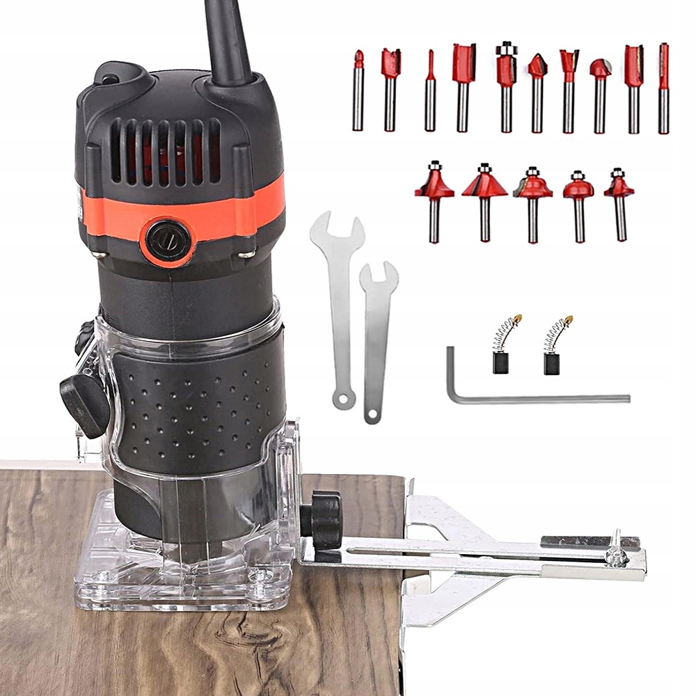 Ruční Frézovací Stroj 800 W 30000 Ot/min Na Dřevo Pro Hoblování