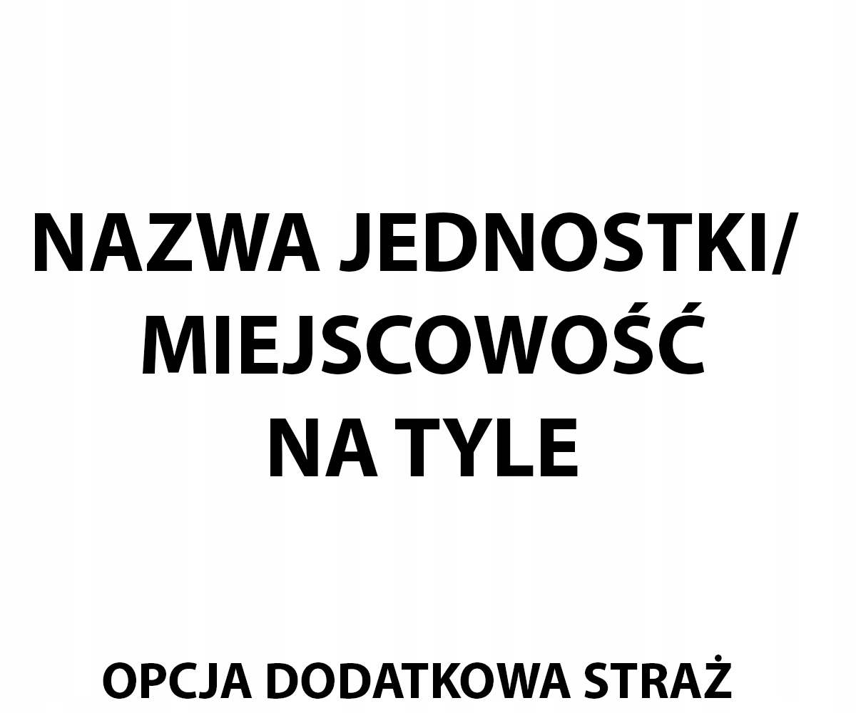 

Nazwa jednostki/miejscowość Tył haft