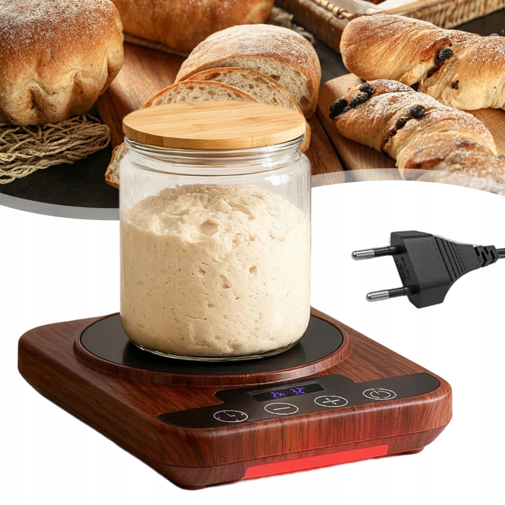 Ohřívač Chlebového Kvásku 18W S Časovačem Pro Kynutí Pizzového Těsta LCD