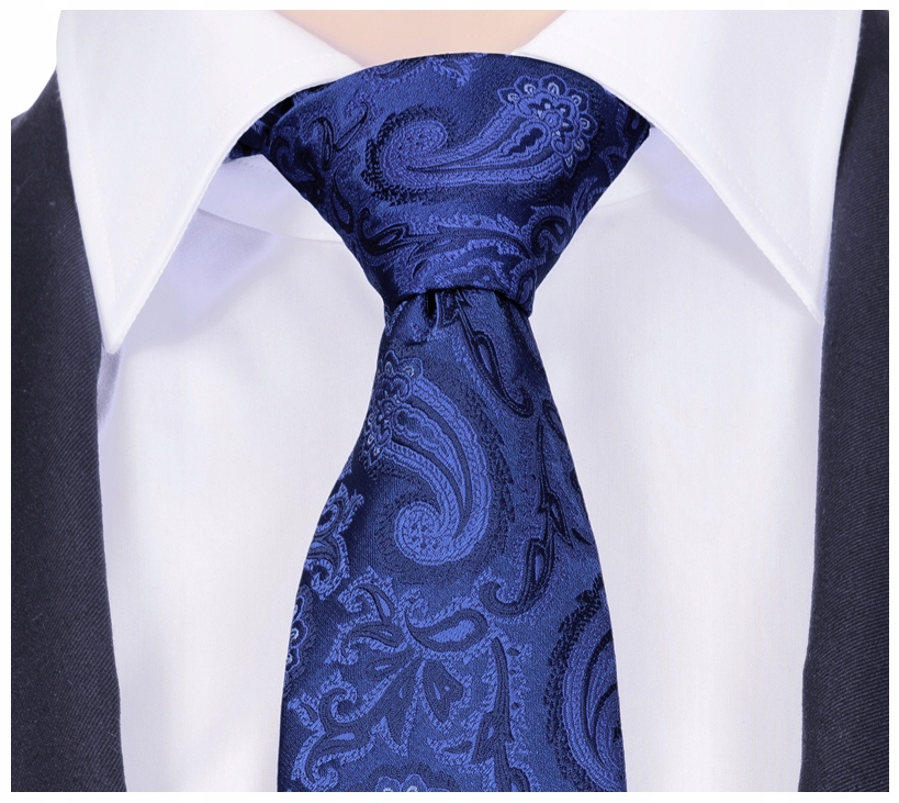 

Paisley Żakardowy Krawat Męski Chabrowy Greg g101