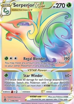 Silver Tempest Ultra Rare 196/195 Serperior Vstar