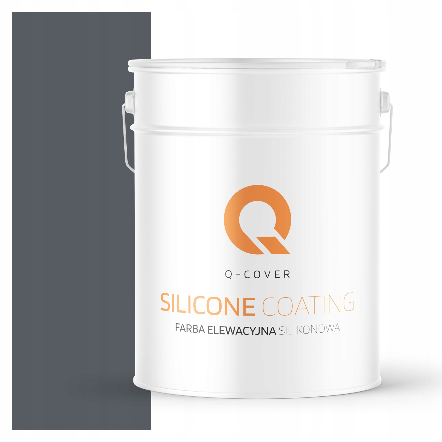 Silikónová Fasádna Farba Na Maľovanie 10 L Sivá Grafitová F256 Fasádna