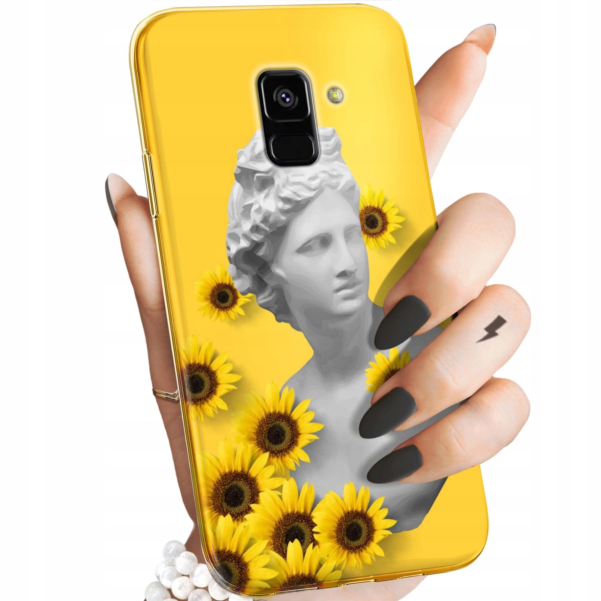 Etui Do Samsung Galaxy A5/A8 2018 Żółte Słoneczne Yellow Obudowa Case