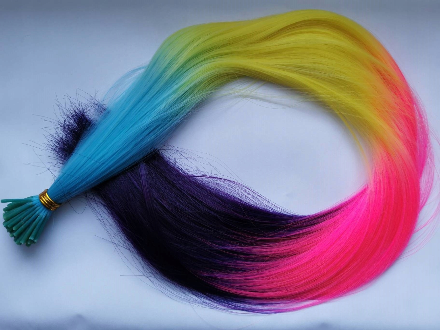 KOLOROWE TĘCZOWE PASEMKA mikroringi +ringi gratis Marka bez marki