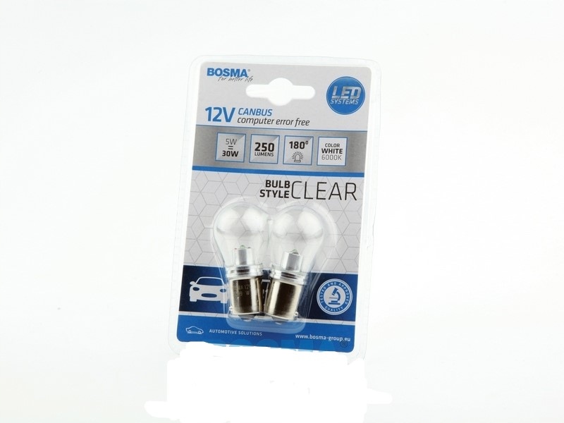 

Żarówka 12V 1xLED BA15s Biała Bulb Style Canbus