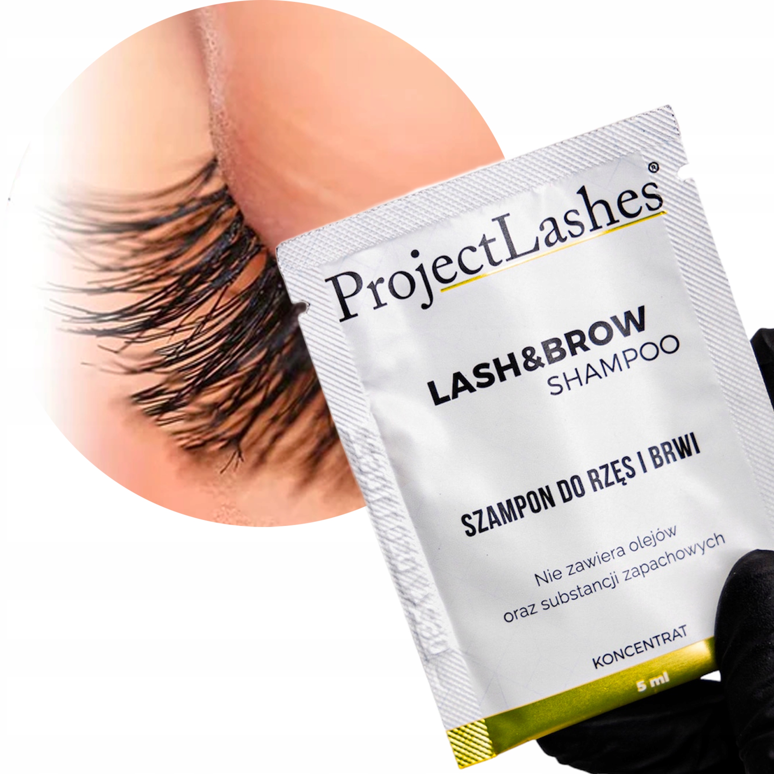 SZAMPON DO RZĘS I BRWI KONCENTRAT SASZETKA 5 ML ProjectLashes