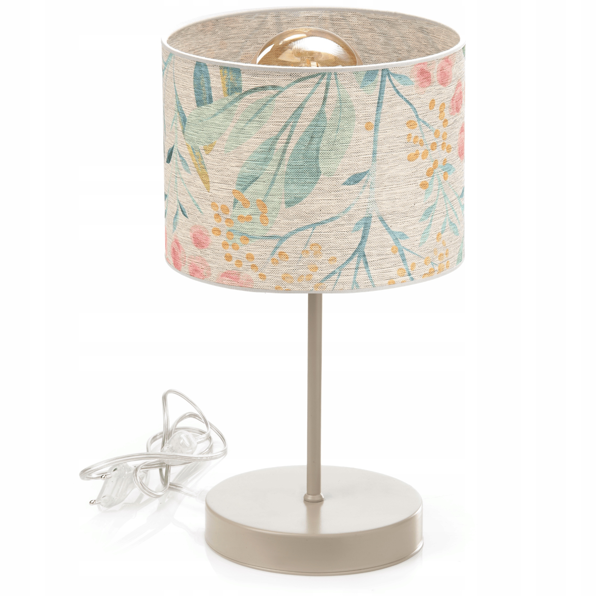 Noční Lampa Stolní Stínítko Jemná Pastelová Kašmírová