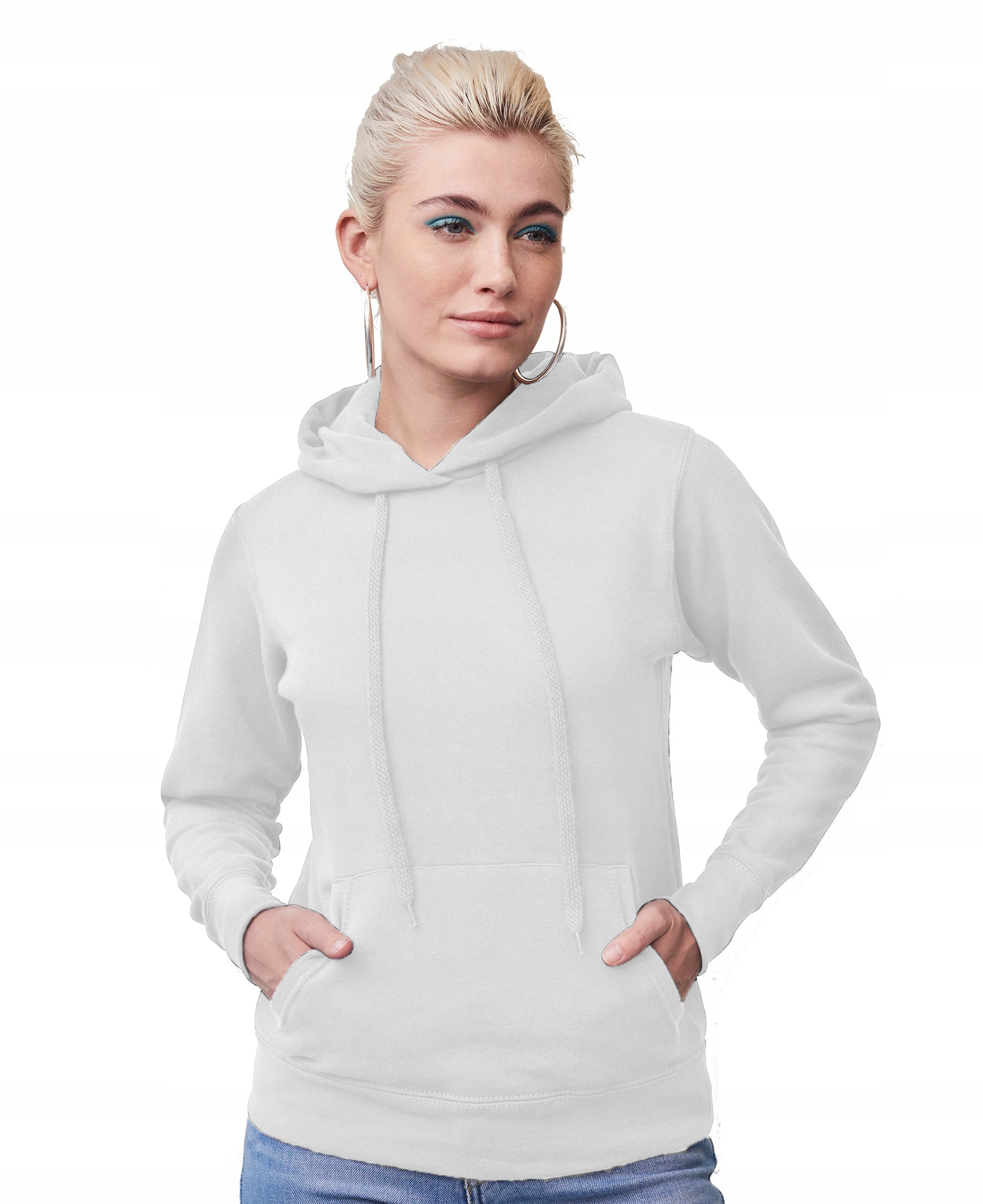 

Bluza z kapturem damska Fruit Classic, biały XL