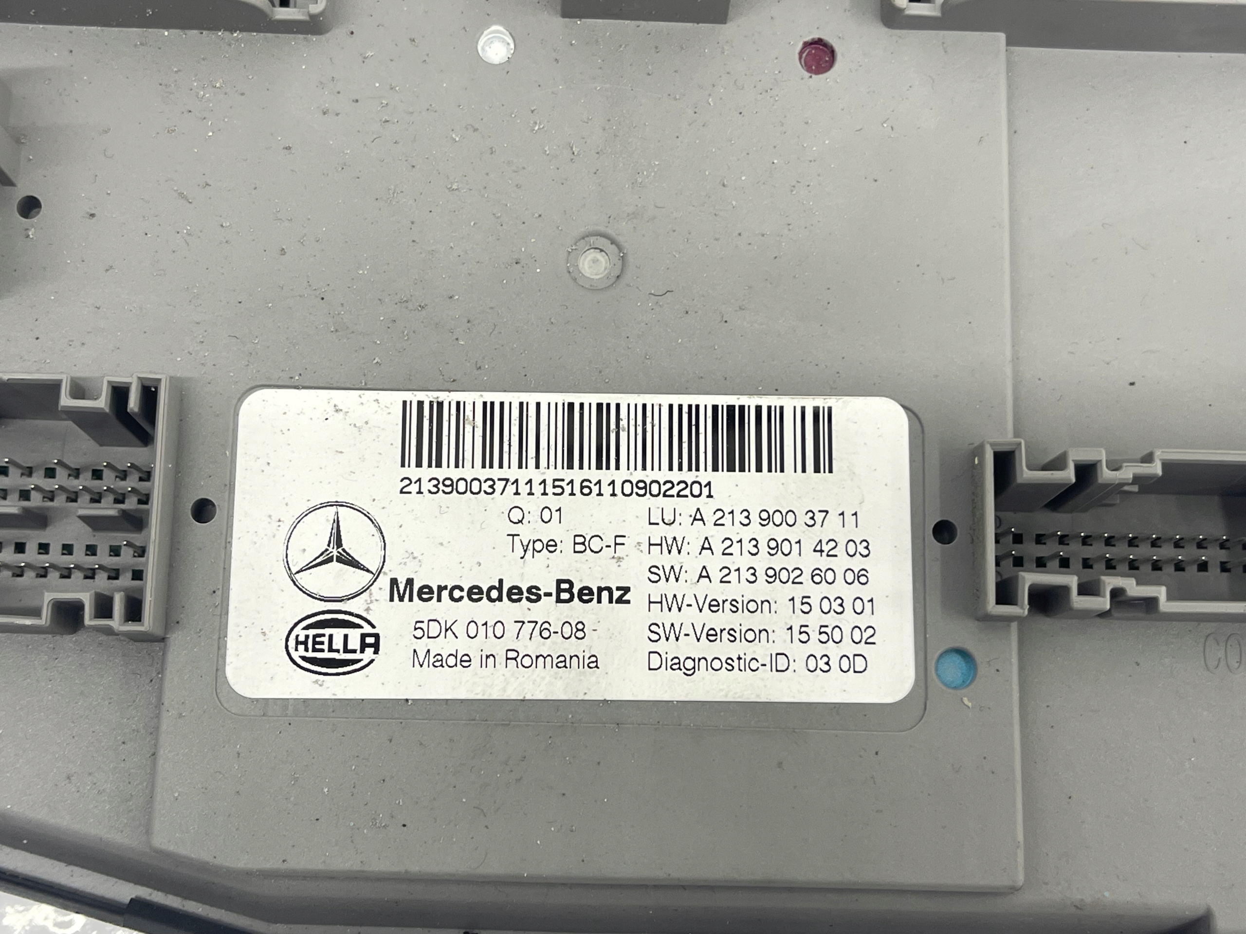 MERCEDES E KLASA W213 Unité commande confort A2139003711