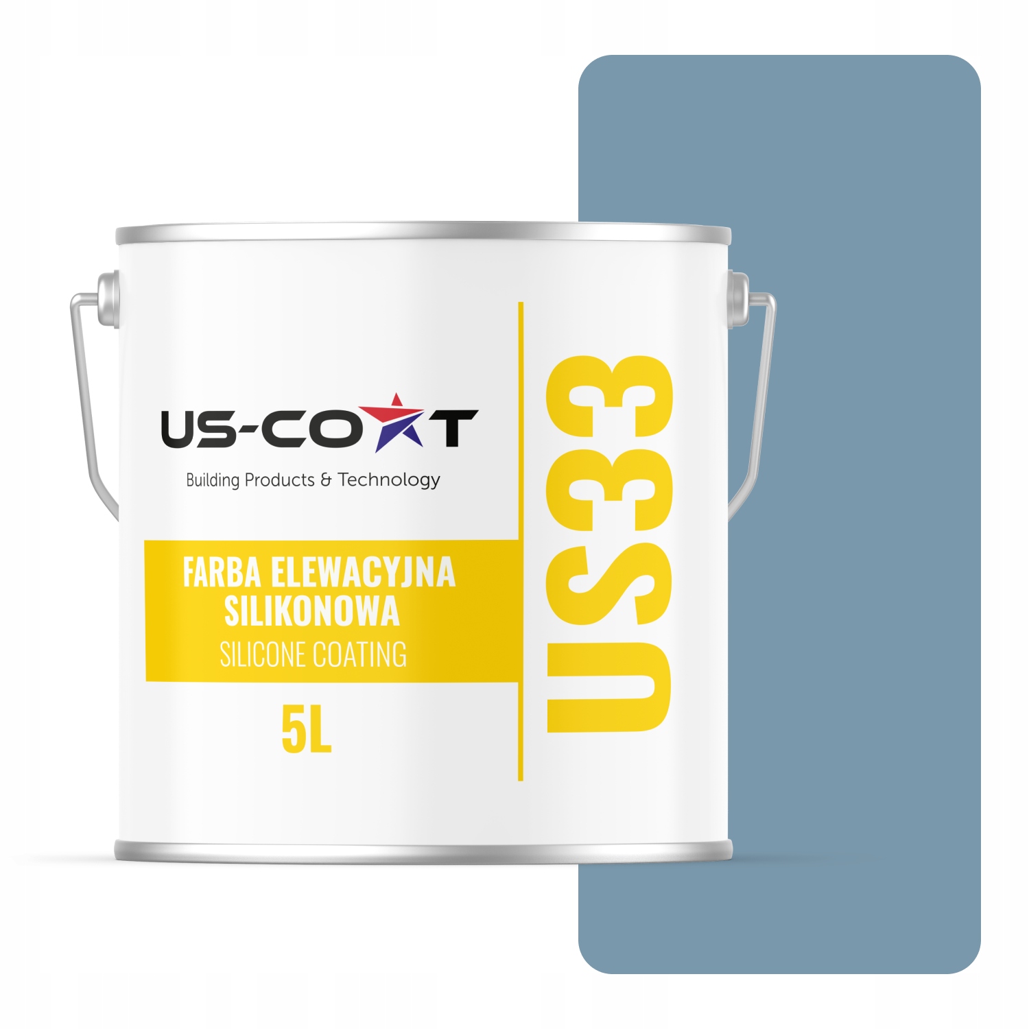 Barva Silikonová Fasádní Barva Modrá F126 Uv 5L Výrobce