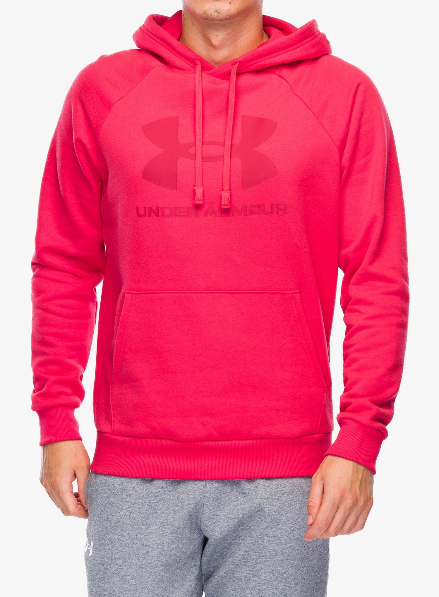 Bluza z kapturem Under Armour Rival Fleece Logo Hoodie racer red/racer