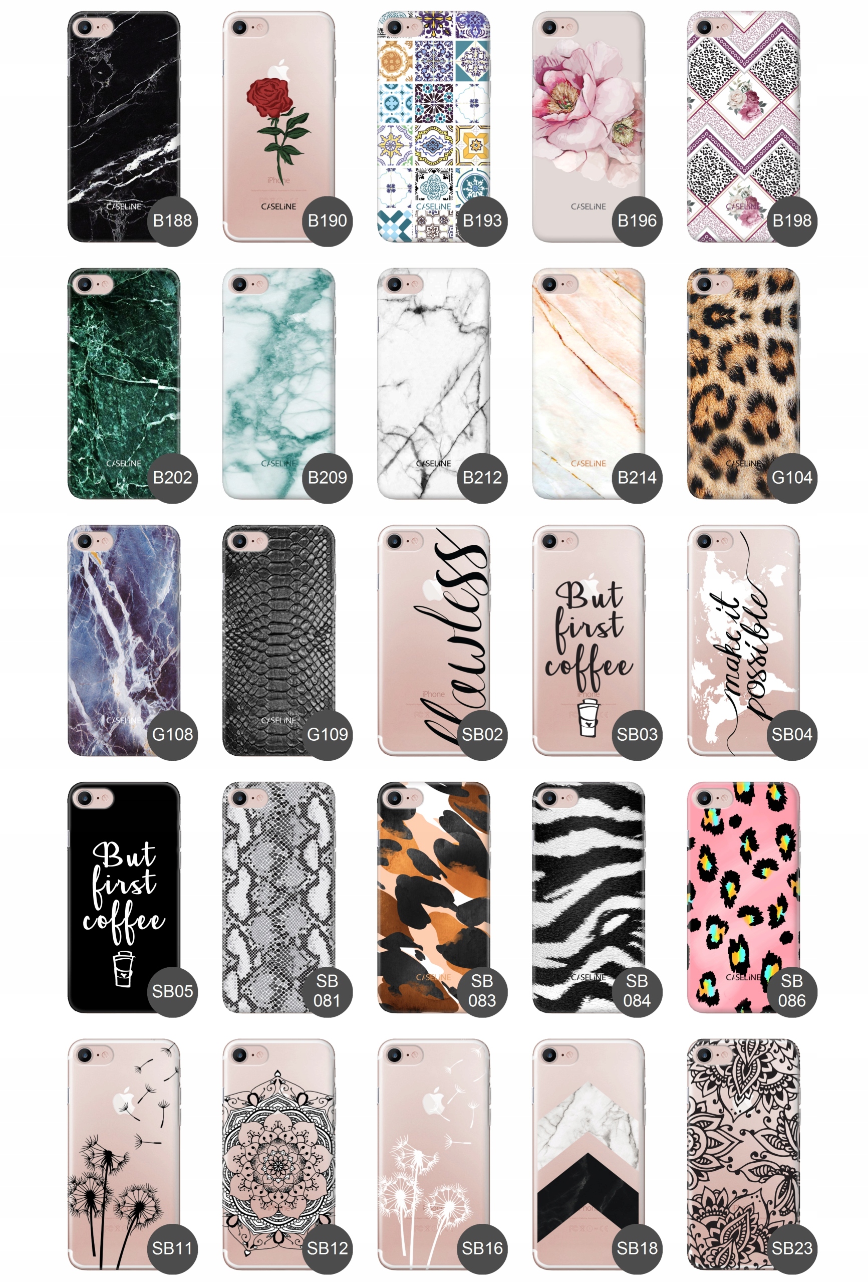 Etui case ultra guma wzory do iPHONE 8