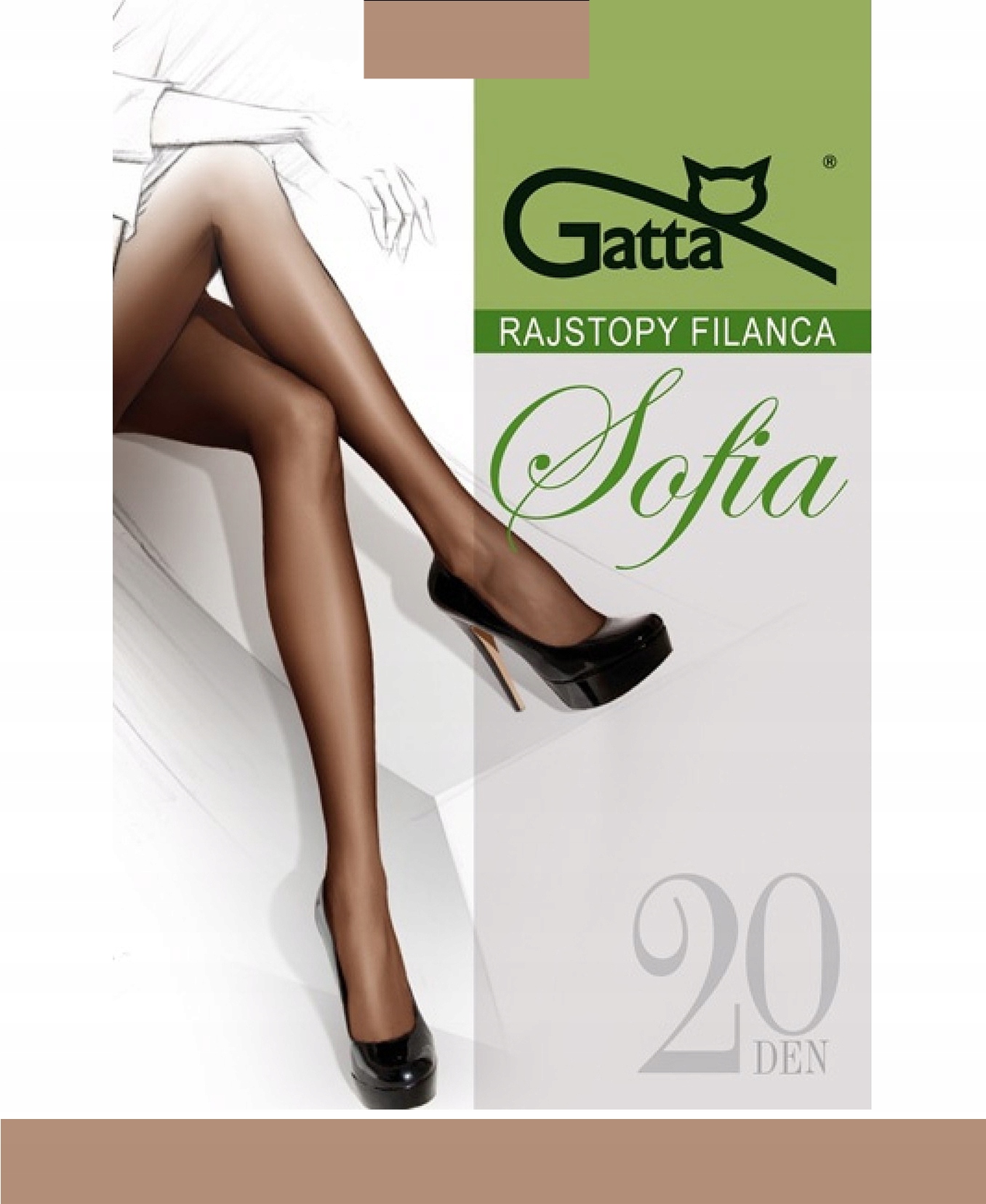 

Gatta Sofia Rajstopy dam. 20 Den wz.00/5-XL/Daino