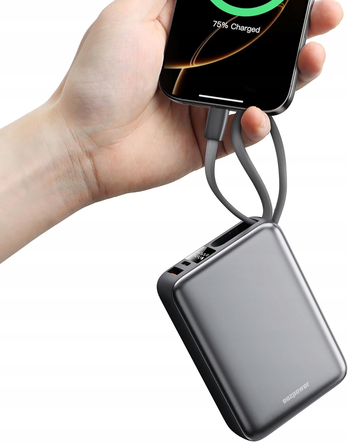 Powerbank Eeazpower 20000 mAh 45W ze zintegrowanym kablem typu C