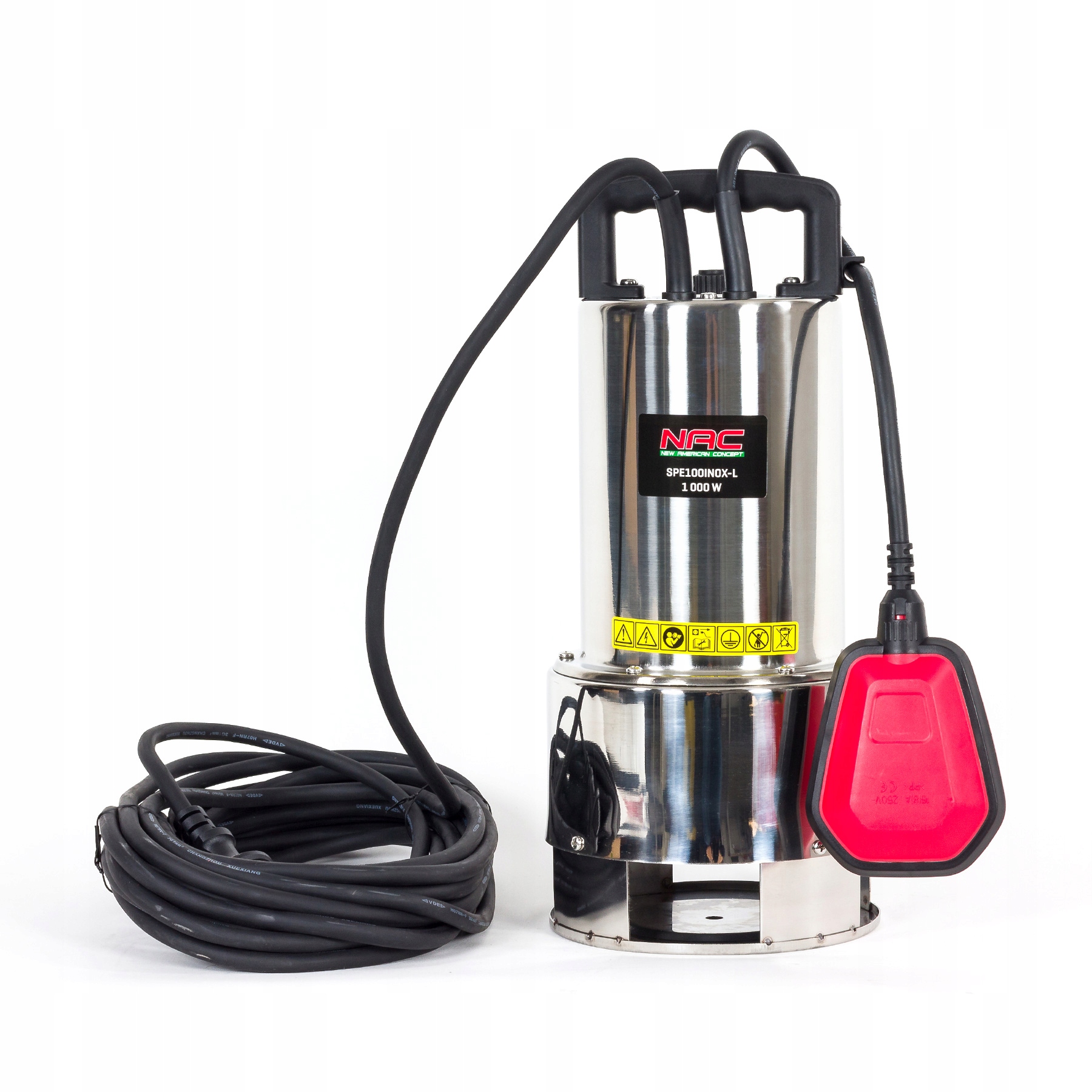 POMPA ZANURZENIOWA DO WODY BRUDNEJ NAC SPE100INOX-L 1000W 20000L/H INOX