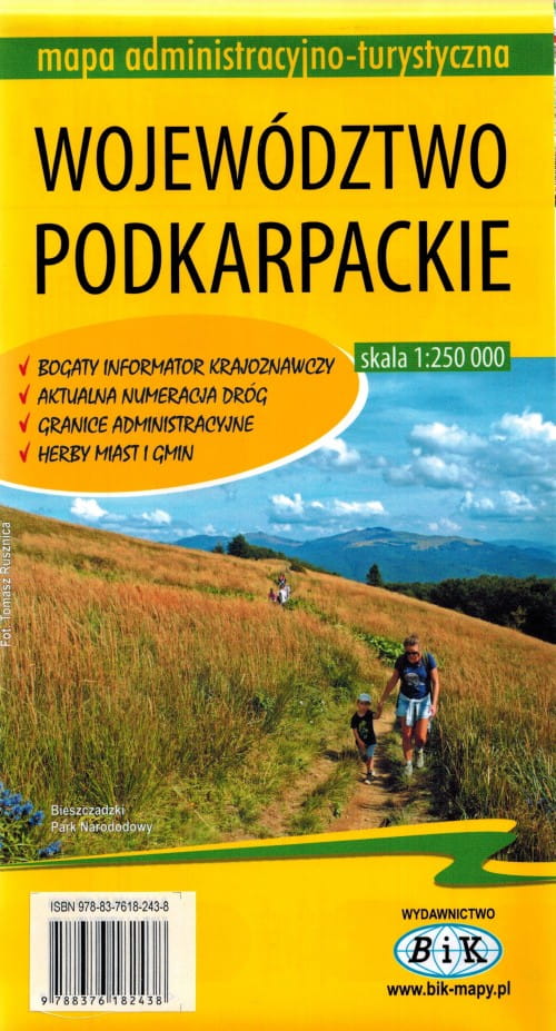 Województwo Podkarpackie Mapa Laminowana Bik