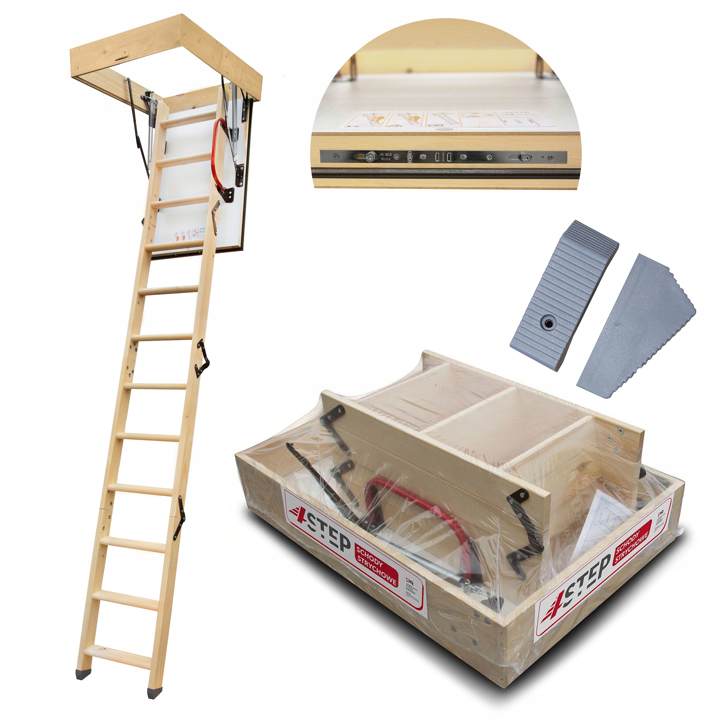 Půdní schody Výlez do podkroví Extra 0,86 W/m2K 46 mm 100x60 60x100 H275 cm