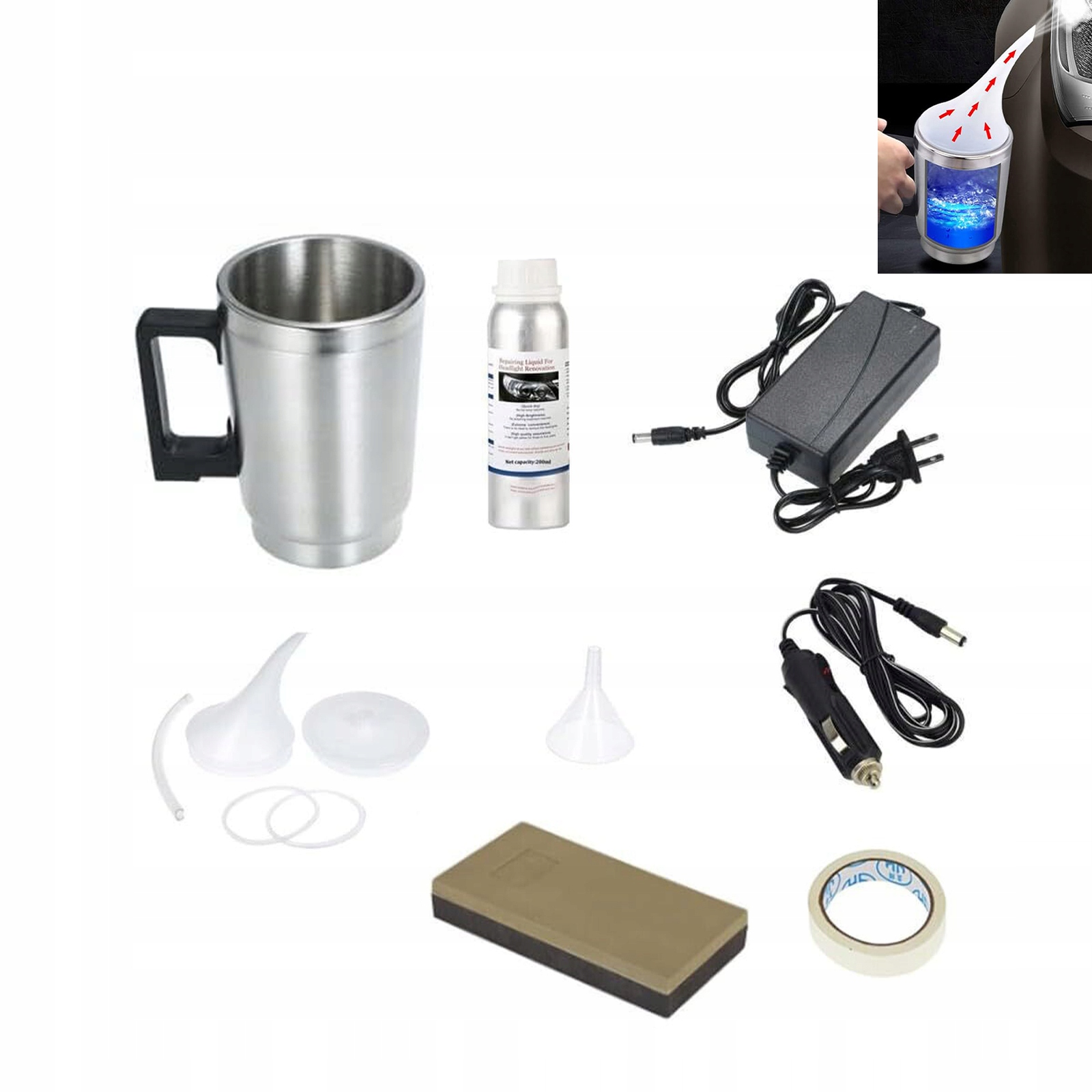 Sada Pro Renovaci Automobilových Světlometů