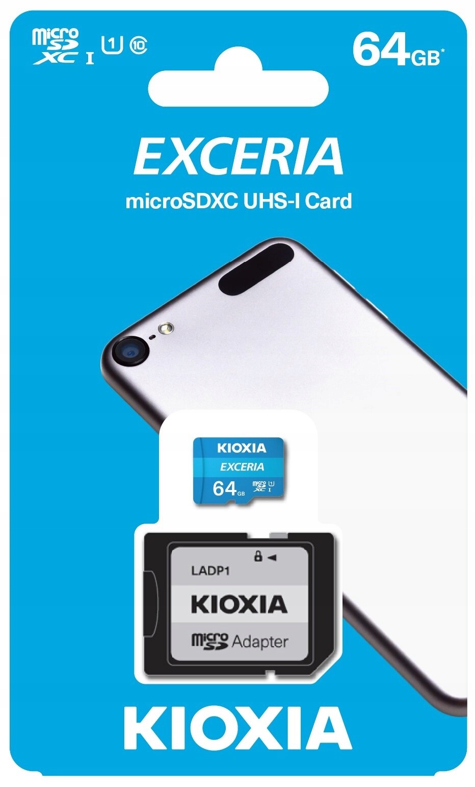 Kioxia 64 Gb micro Sd XC Class 10 UHS-1 100MB/s karta pamięci do telefonu