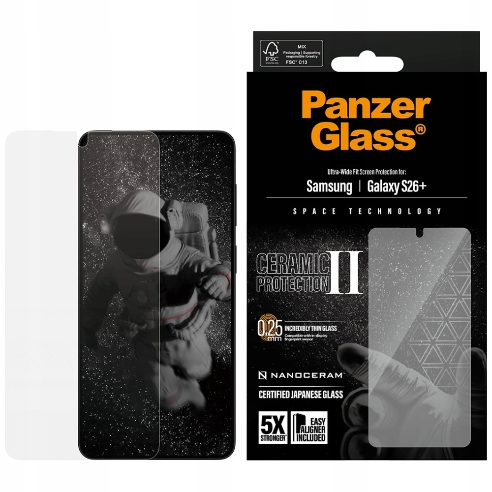 Sklo PanzerGlass Ceramic Ultra-Wide Fit EasyAligner pro Samsung