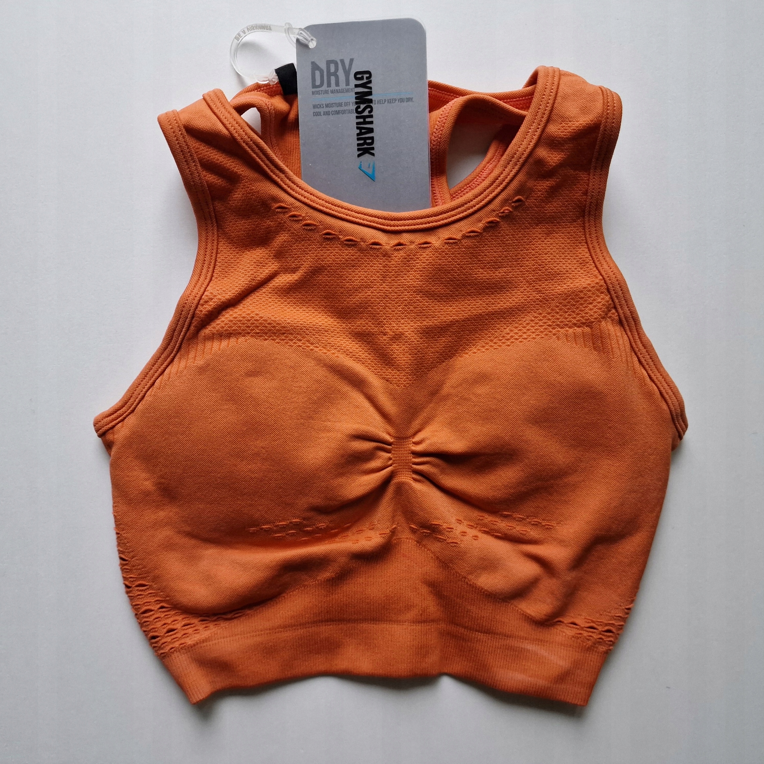 Gymshark biustonosz sportowy treningowy Flawless Knit Sports Bra 34 Xs