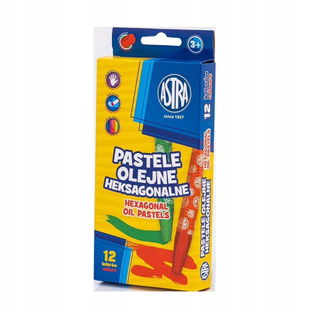 Pastele olejne heksagonalne ASTRA 12 kol. 0495