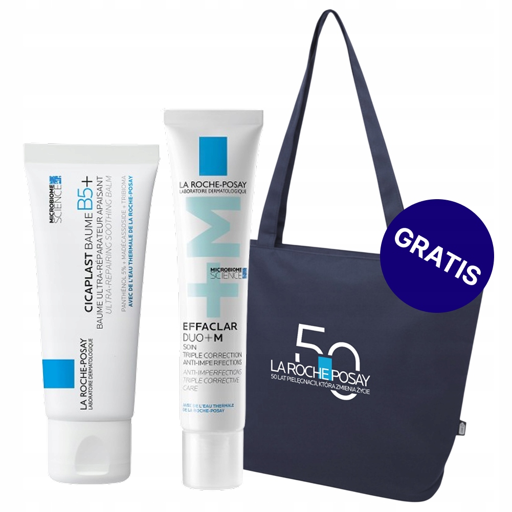 Zestaw La Roche Cicaplast Baume B5+ 40 ml Duo+m krem trądzik 40 ml
