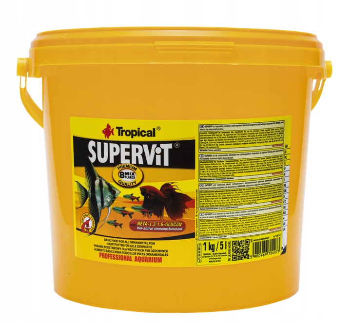 Tropical Supervit 5L/1kg Pokarm Ogólny W Płatkach