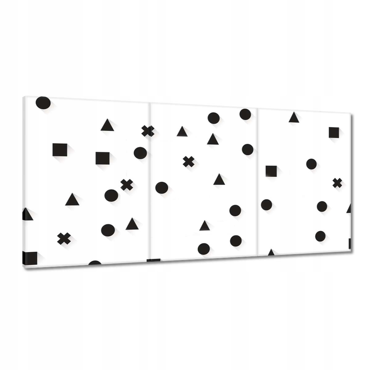 Obrazy 180x90 Čiernobiela geometria